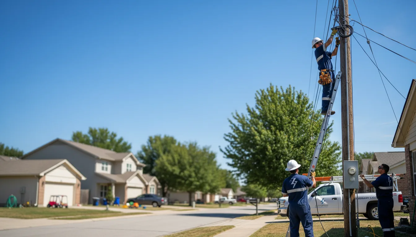 Residential electrician providing installation services in Friendswood, TX